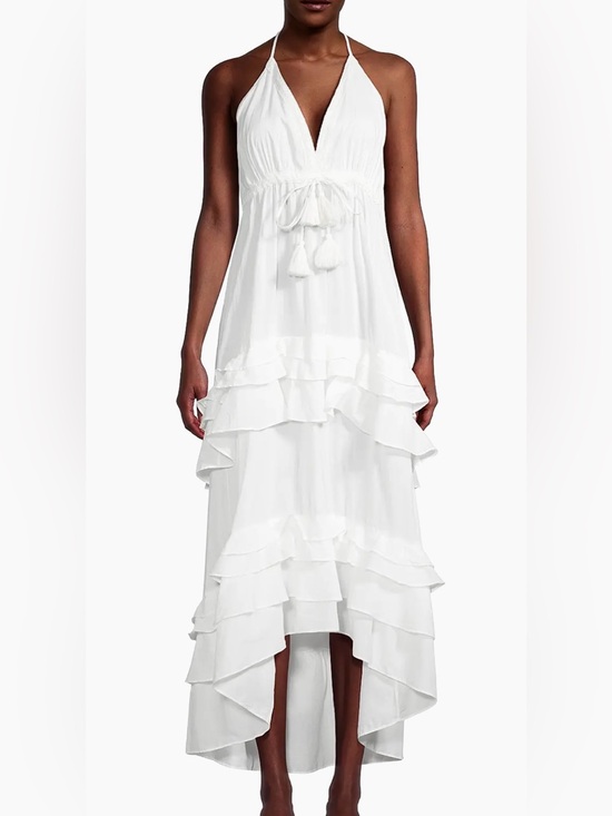 Milly Dresses & Skirts - Milly Odalia Ruffled Cotton Maxi Dress Size M